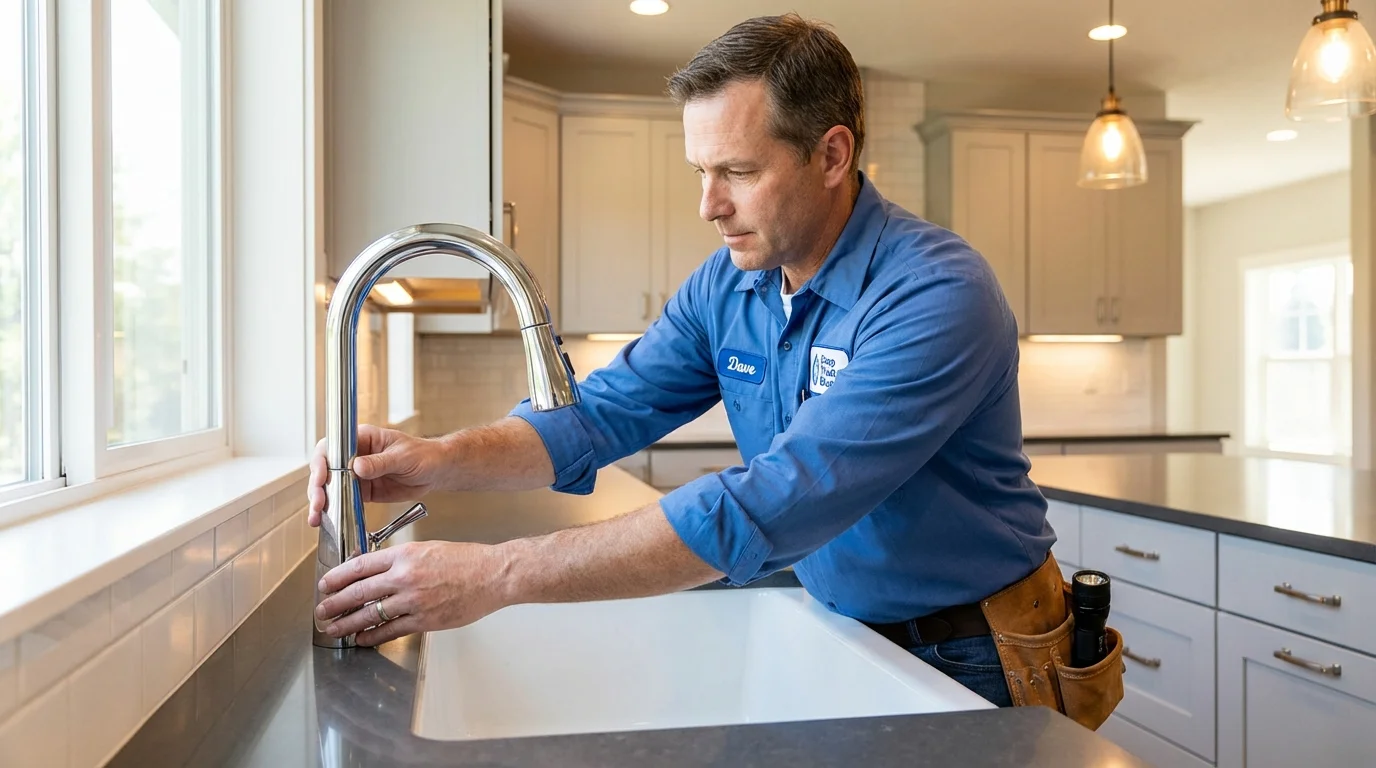 Kitchen faucet installation by Johns Plumbing LLC in Willow