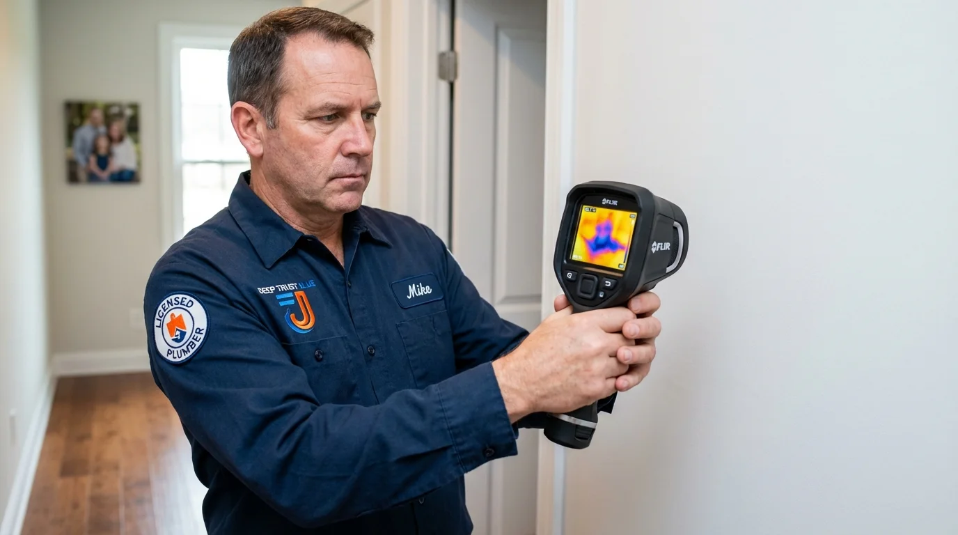 Thermal imaging leak detection by Johns Plumbing LLC in Willow